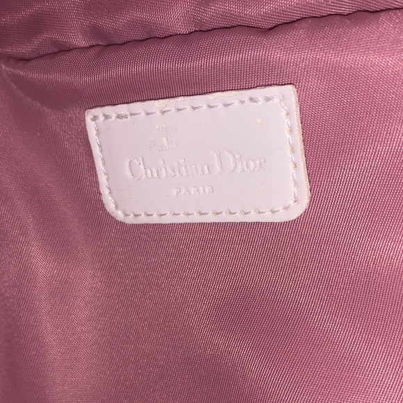 Christian Dior Trotter Pink and White Cosmetic Pouchette - Picture 3 of 6